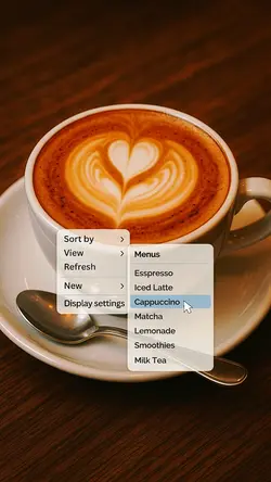 Coffee Drop-bar Menu