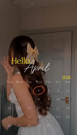 Hello April calendar