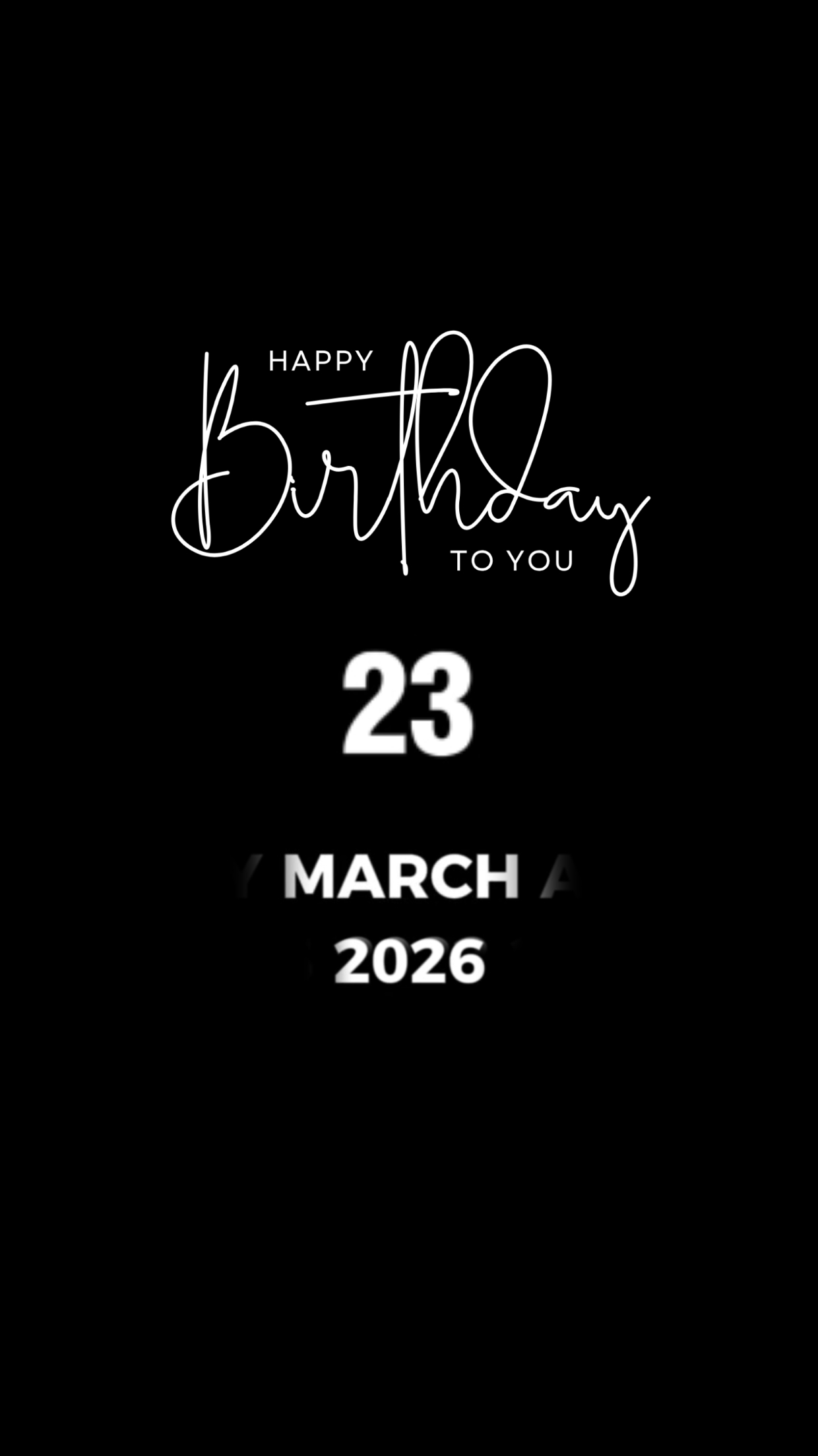 Selamat ulang tahun 23 MARET 2026