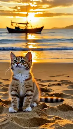 Cat kitten refeshing