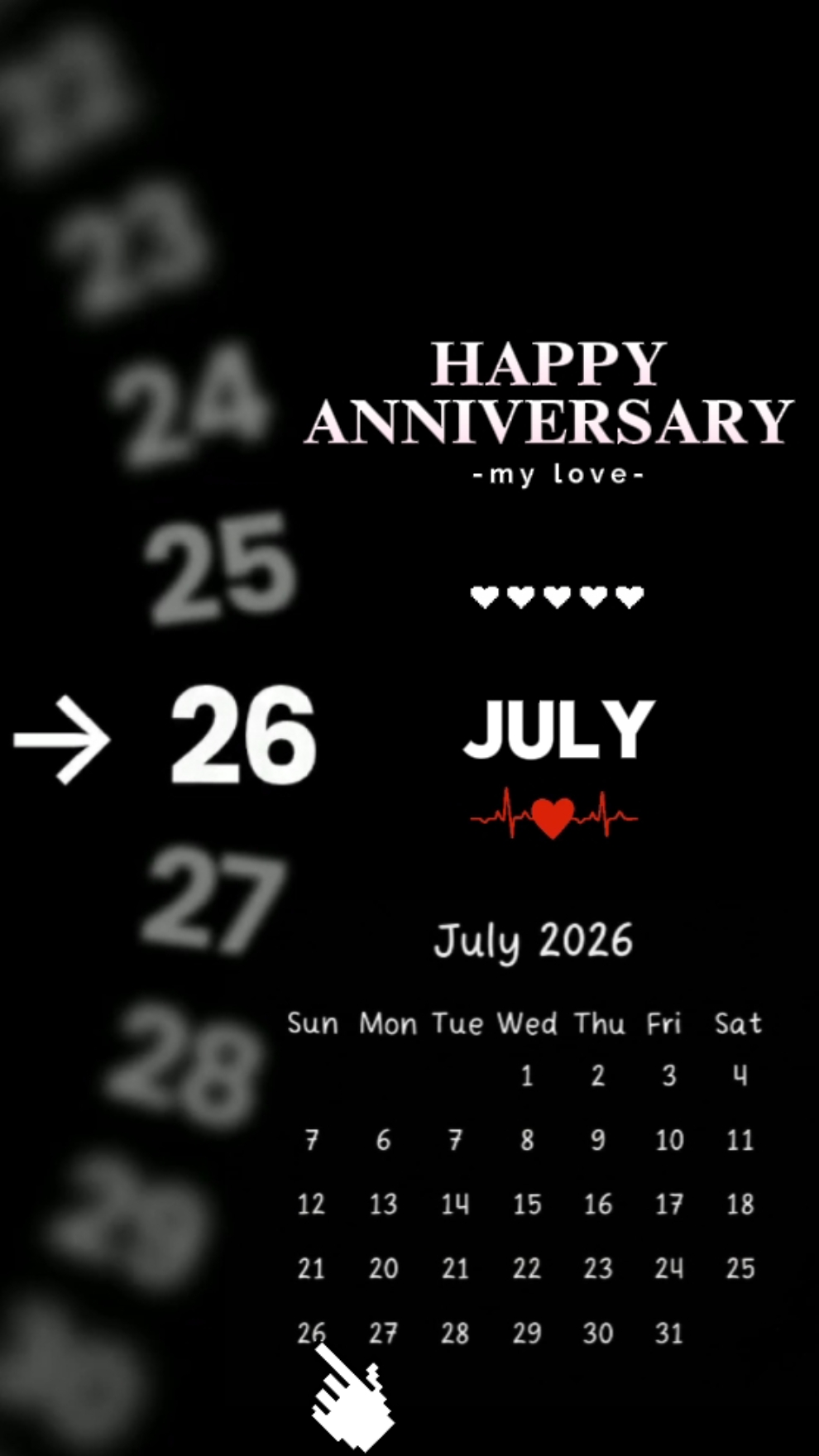 ANNIVERSARY 26 JULY 