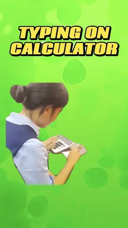 Typing On Calculator