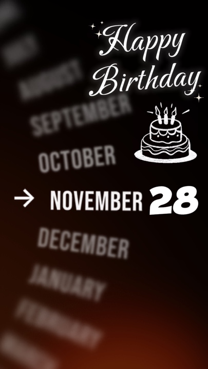 Ulang tahun 28 November