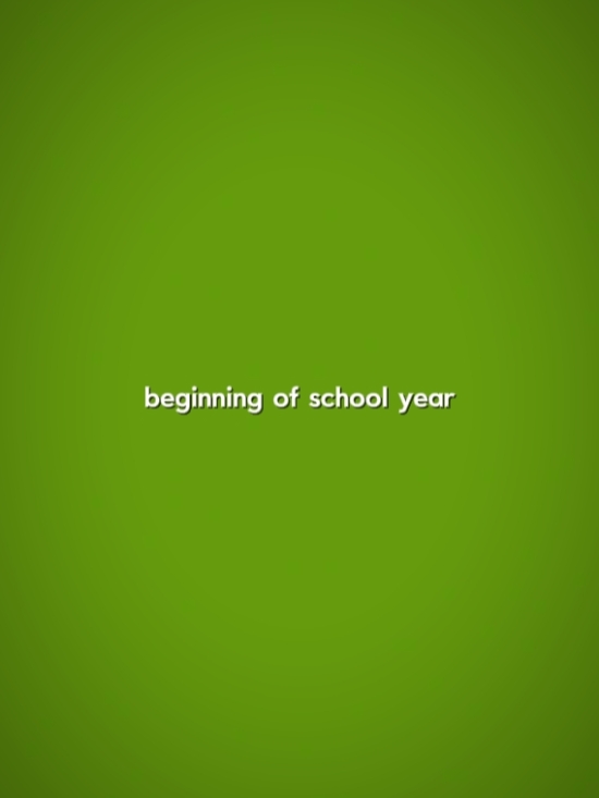 end of school year 