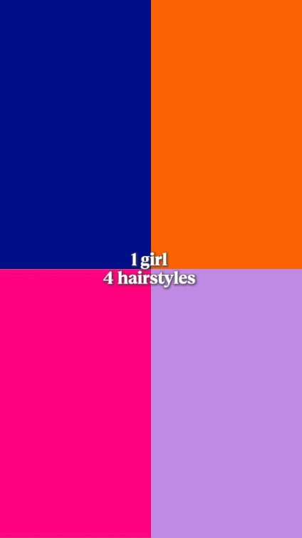 1 fille 4 coiffures 