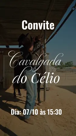 Convite Cavalgada 