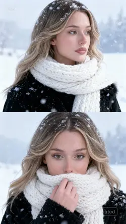 AI winter photoshoot