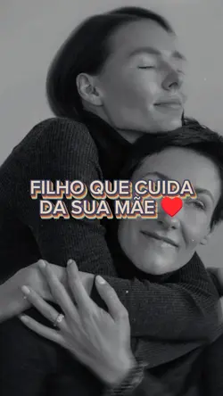 Filho cuida mãe 
