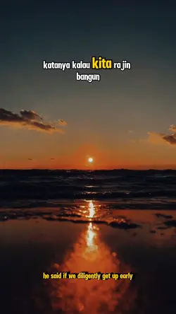 Coba bangun pagi