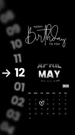 BIRTHDAY 12 MAY