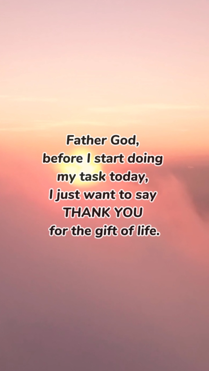 Let us pray 