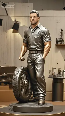 Mechanic Statue