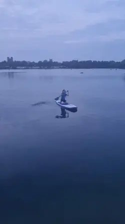 paddleboarding