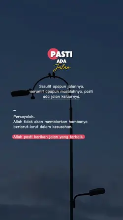 pasti ada jalan