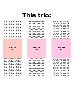 this trio