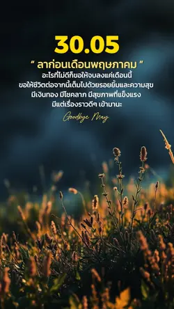 ลาก่อนพฤษภาคม