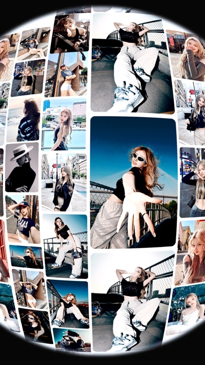 Rotating photo album