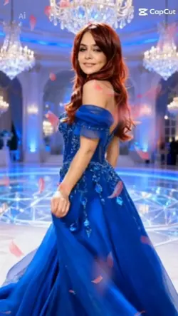 blue dress