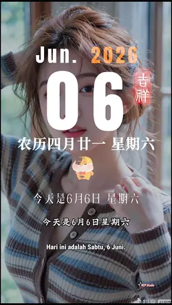今天是6月6日星期六