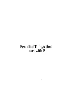Beautiful things 