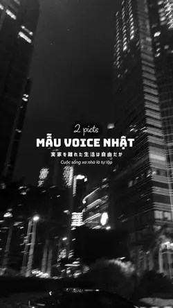 Mẫu voice Nhật