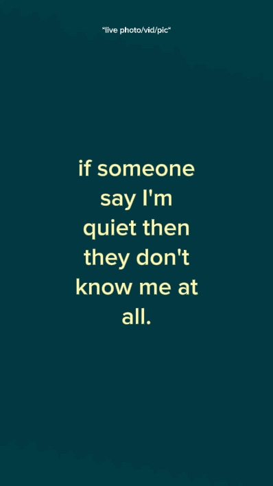 ifsomeonesayimquiett