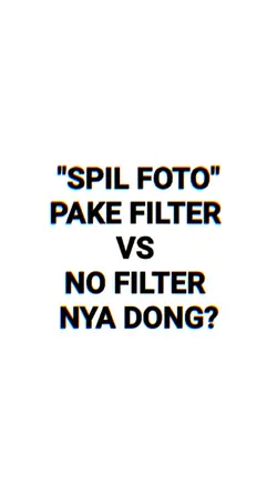 filter vs no filter