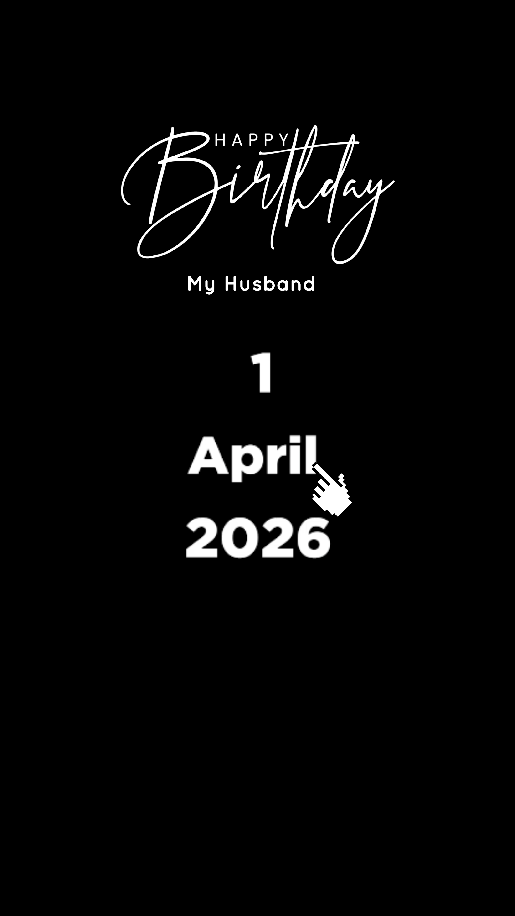 HBD MARIDO 1 DE ABRIL
