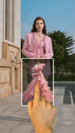 Pink Couture Gown AI