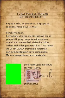 Pemberitahuan THR