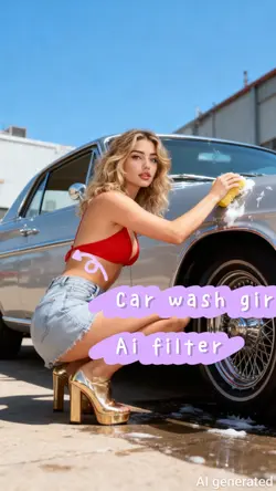 Car wash girl ai