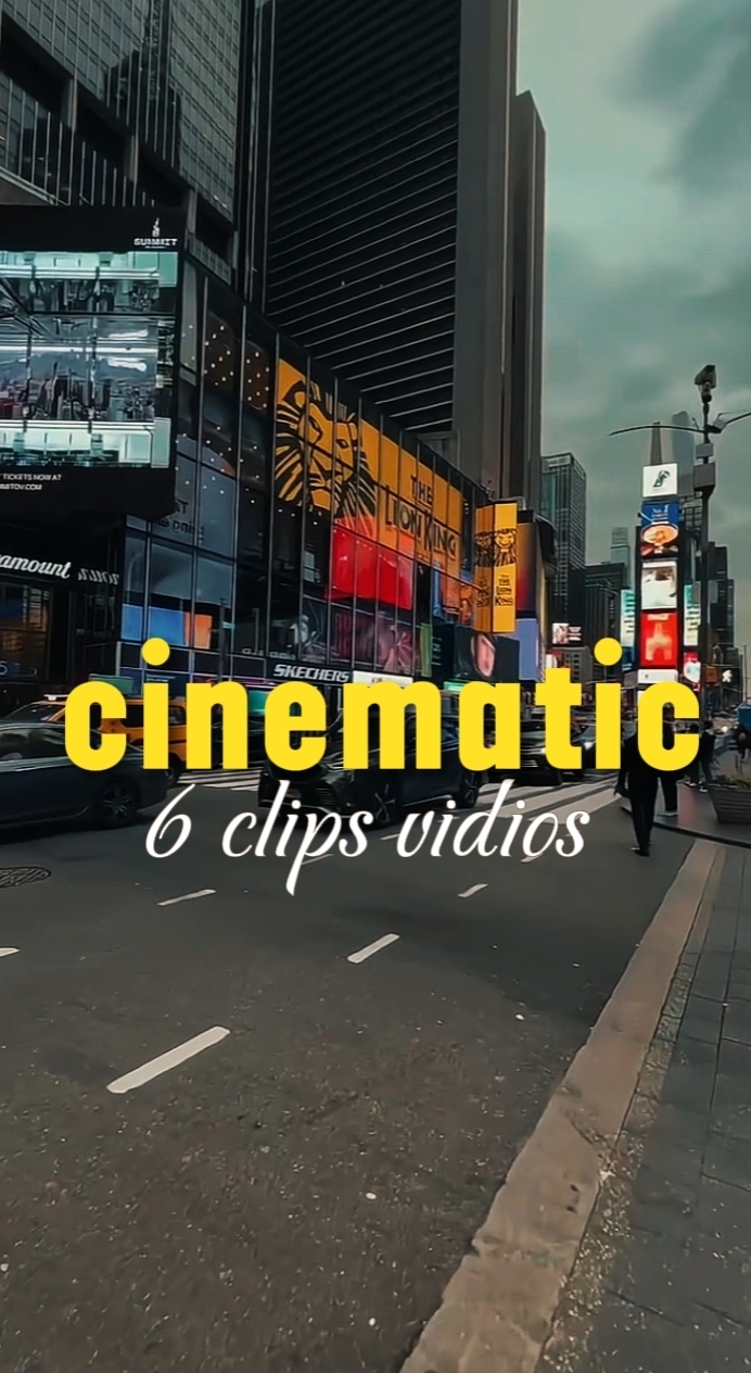 6 clips cinématiques 