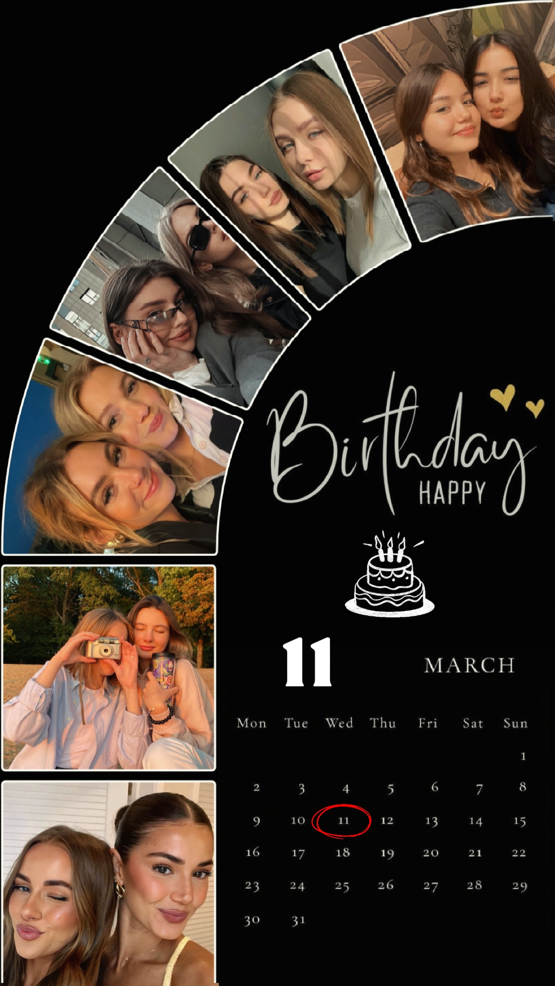 ANNIVERSAIRE LE 11 MARS 