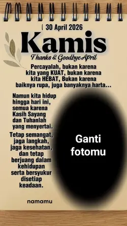 Thanks & goodbye apr