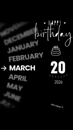 HBD 20 MARCH 2026