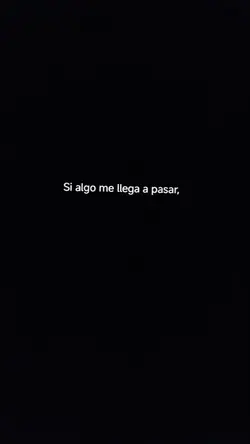 si algo me pasa 
