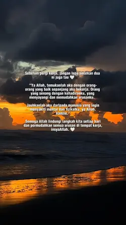 Doa before kerja