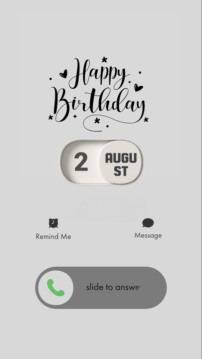 ANNIVERSAIRE 2 AOÛT