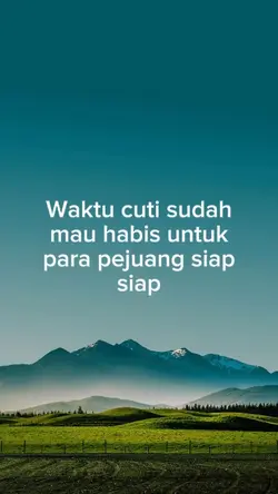 waktu cuti sudah mau