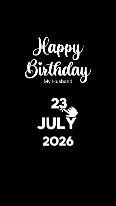 HBD HUSBAND 23 JULY