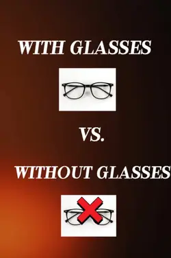 with/without glasses