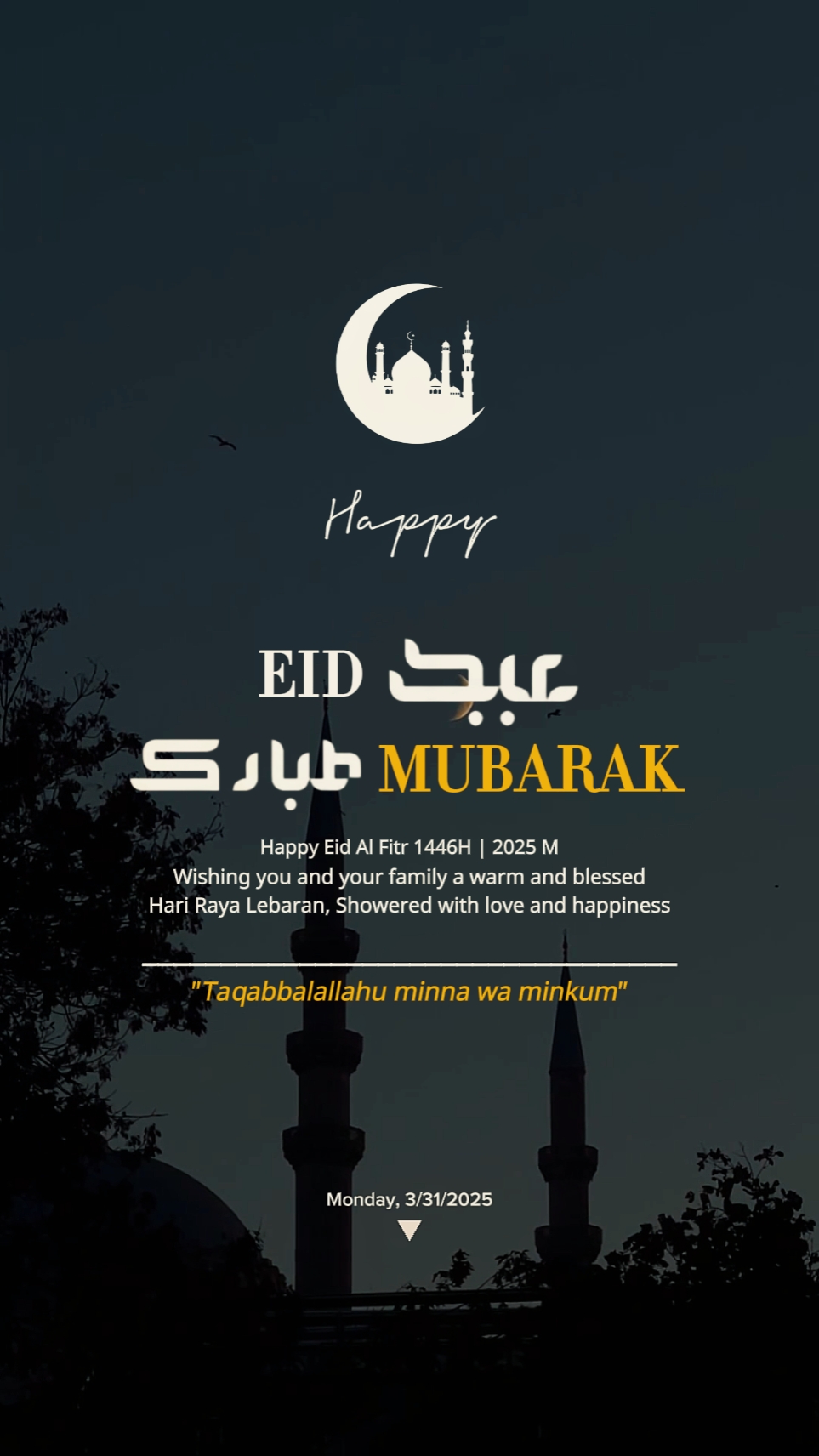SELAMAT MUBARAK EID