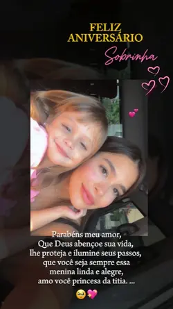 Feliz vida sobrinha