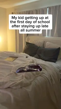 My kid getting up