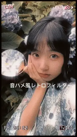 音ハメ風レトロフィルター💜💙