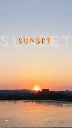 Hermosa puesta de sol