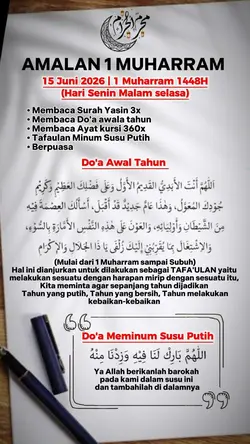 Amalan 1 Muharram
