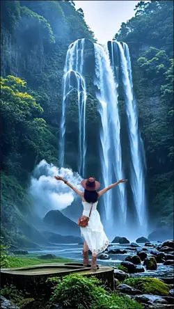Waterfall view 