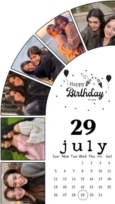 ANNIVERSAIRE 29 JUILLET