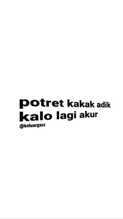 potret kakak adik